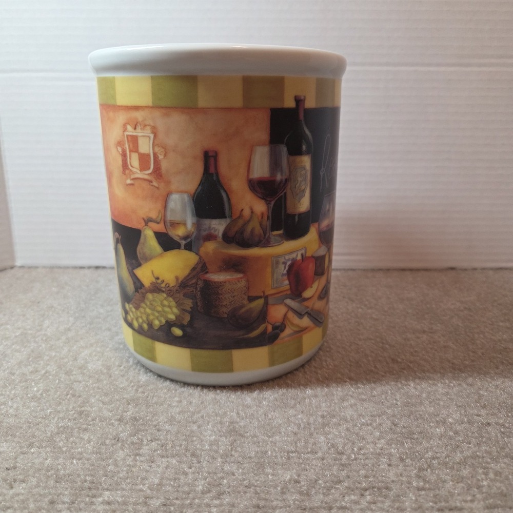 Cypress Home ceramic kitchen crock or wine chiller utensil holder tuscan